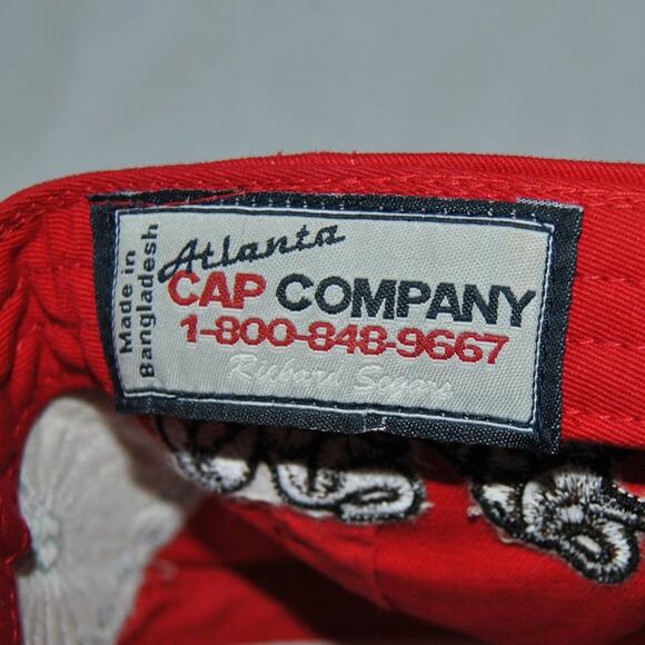 Syria Shrine Circus Vintage Red Embroidered Hat w/ Adjustable Strap - Picture 10 of 11